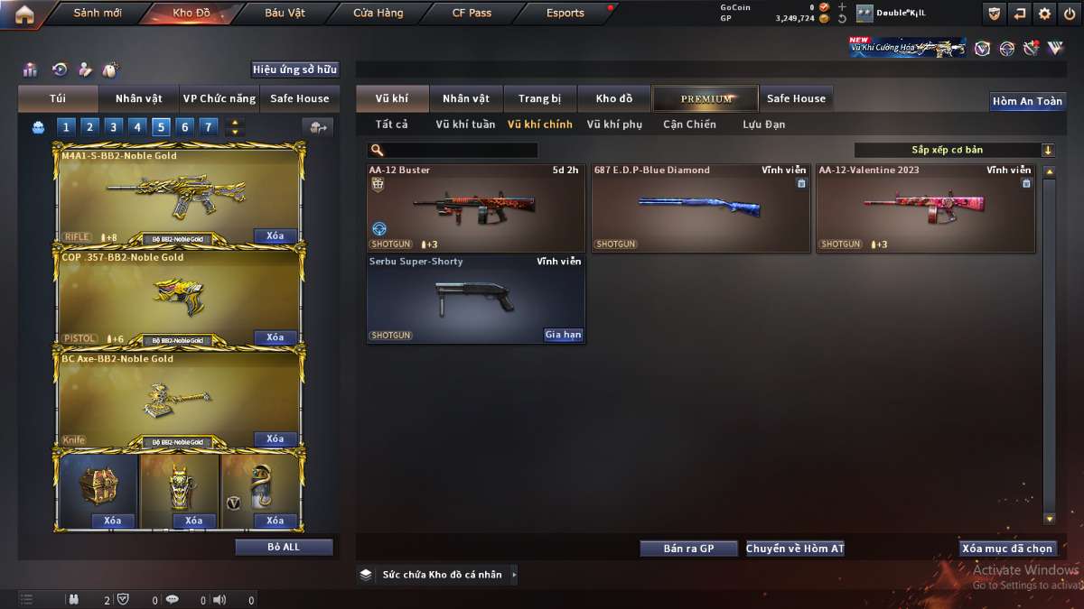 shop acc cf uy tin gia re